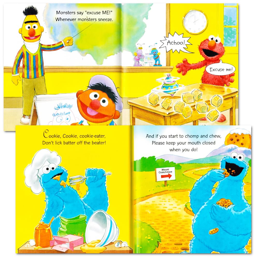Sesame Street Elmo books showing titles for toddlers