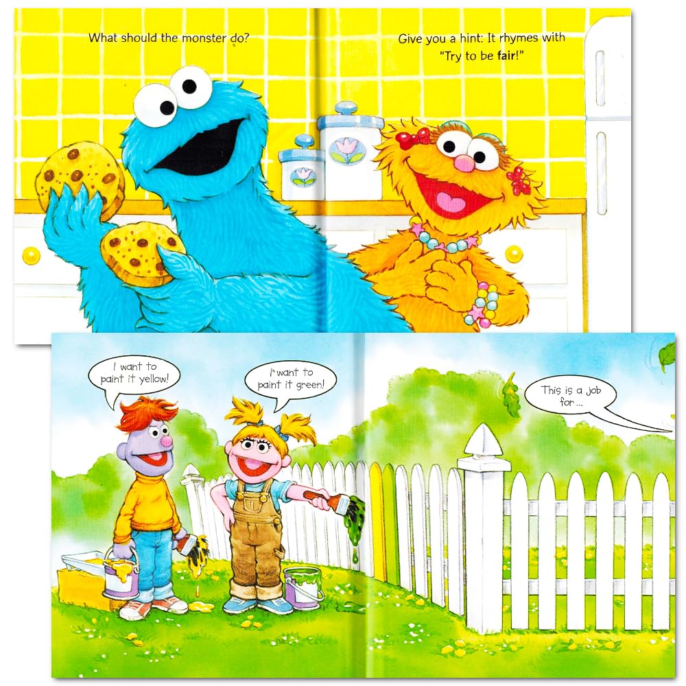 Back of Sesame Street Elmo Manners Books set