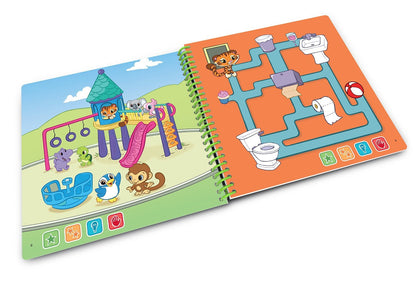 Back view of the LeapFrog Daily Routines educational activity book