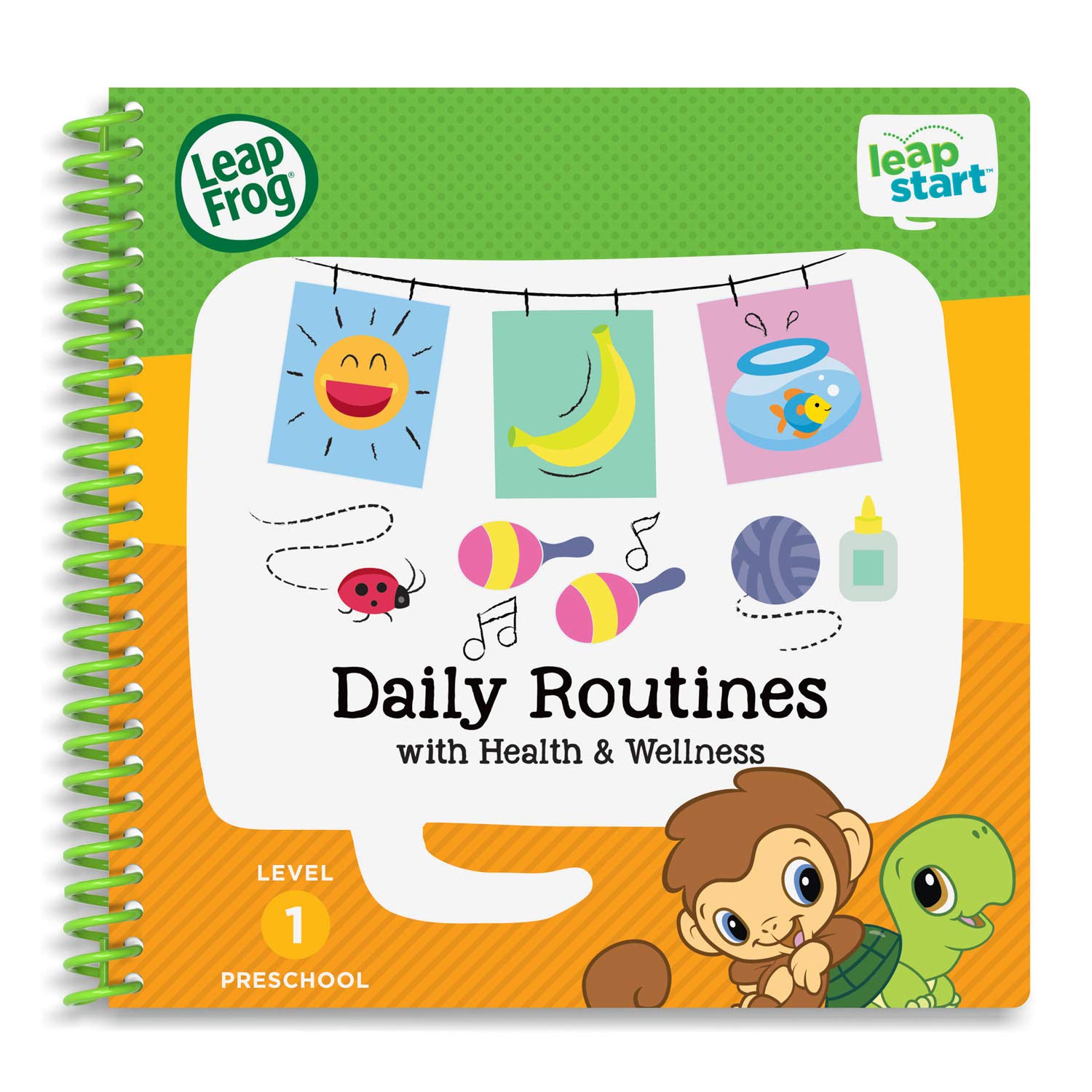 LeapFrog LeapStart activity book spiral binding and preschool design