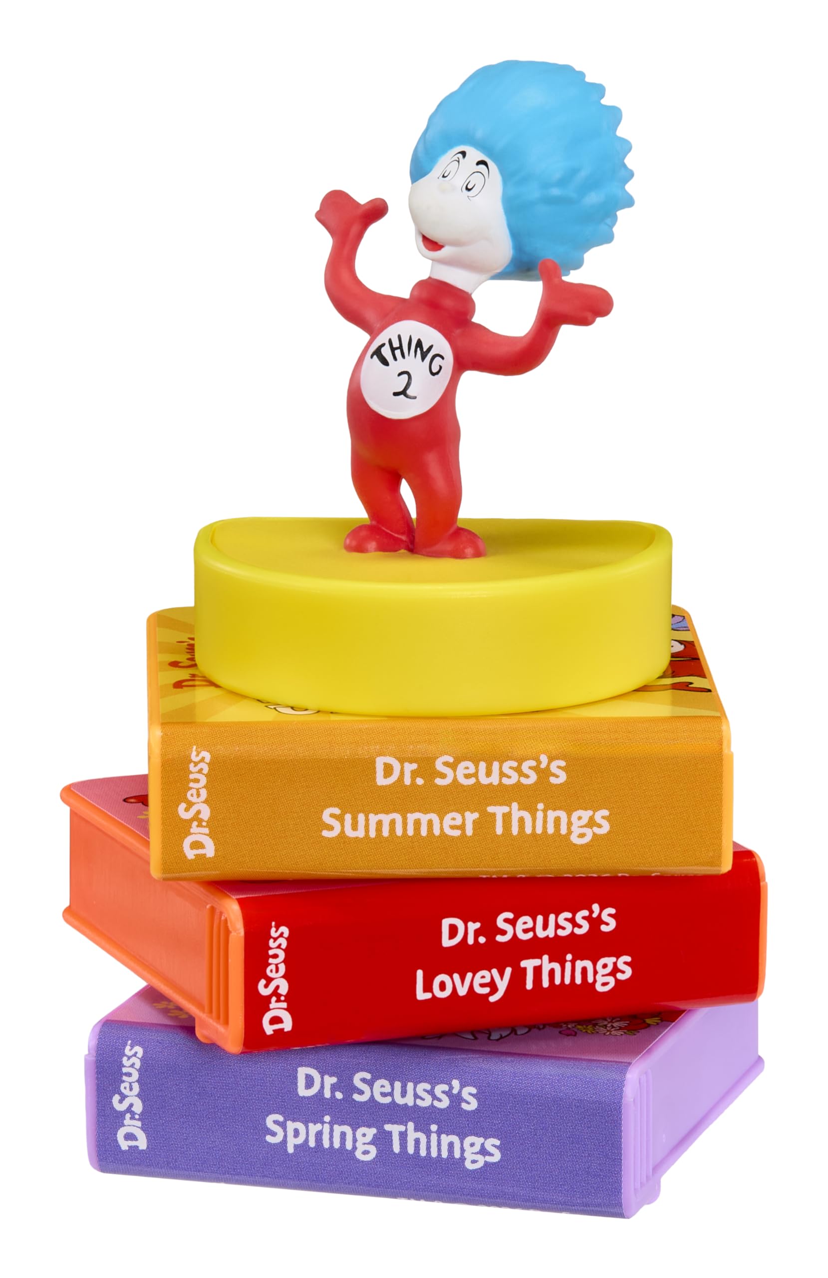 Little Tikes Dr. Seuss story cartridges and character packaging