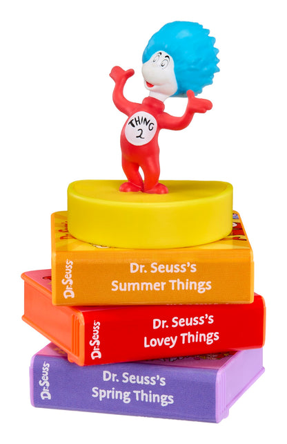 Little Tikes Dr. Seuss story cartridges and character packaging