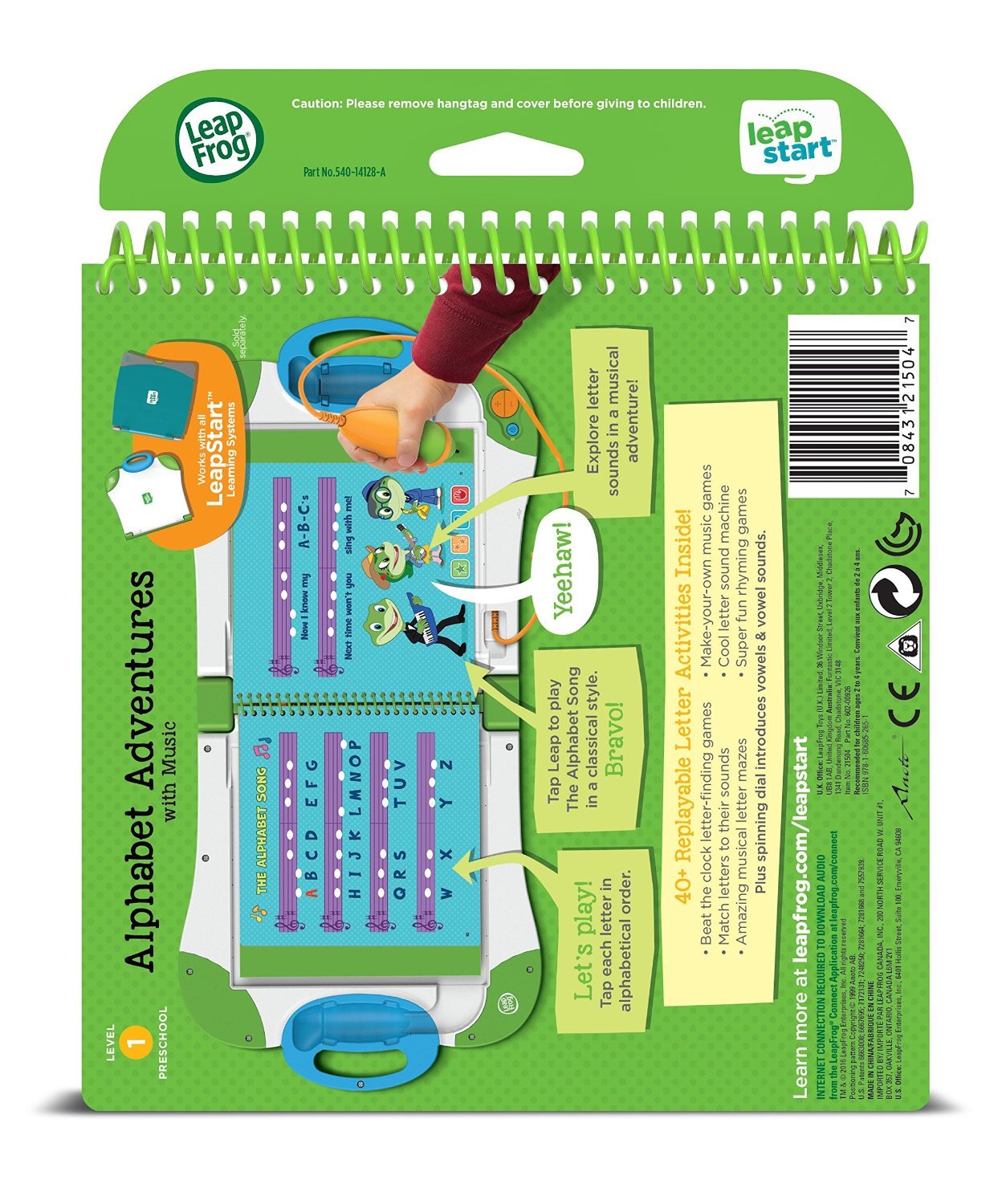 LeapFrog LeapStart book with spinning dial feature for vowel sounds