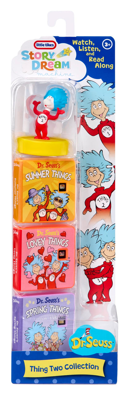 Detailed view of Dr. Seuss story library collection for toddlers