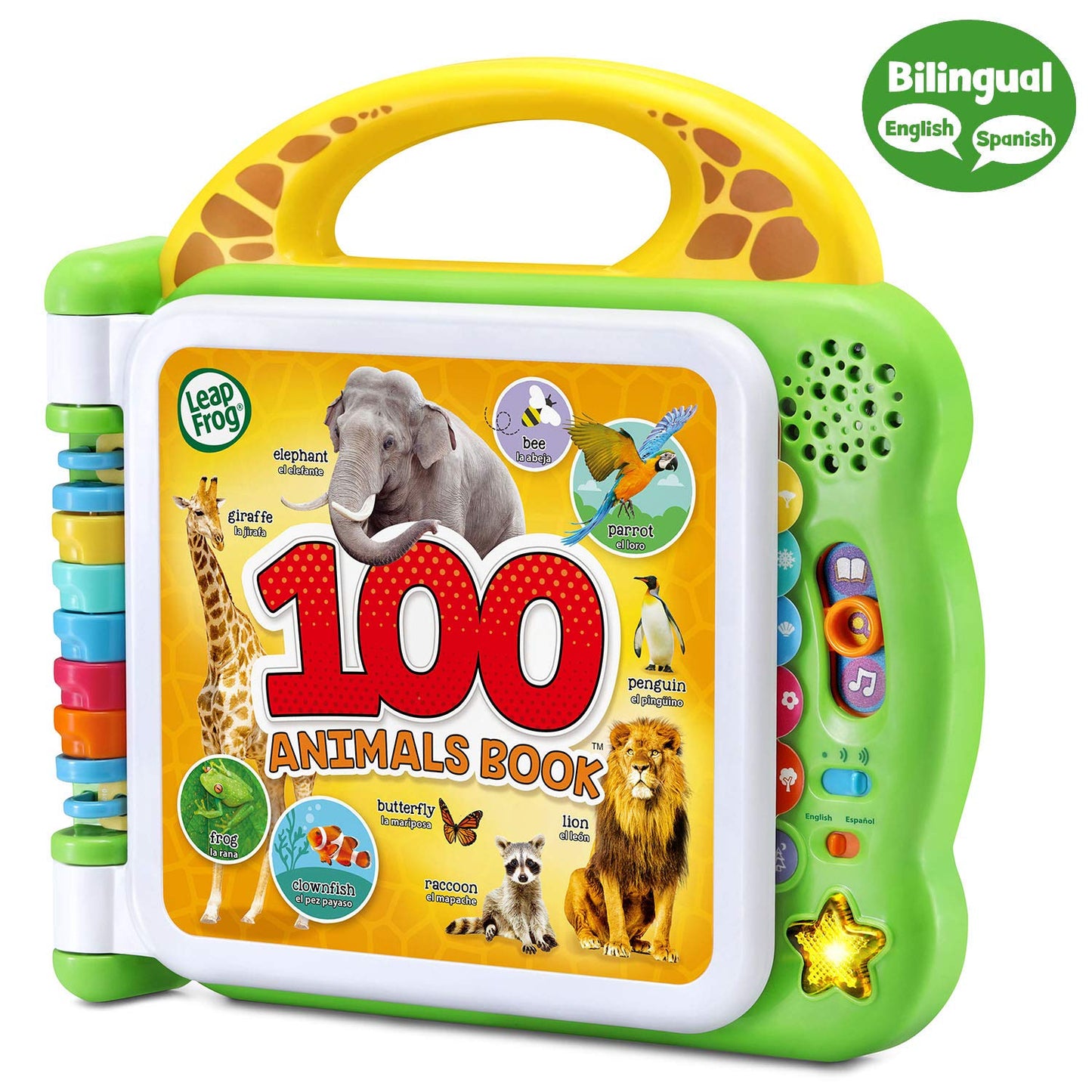 LeapFrog 100 Animals book showing animal habitats and illustrations