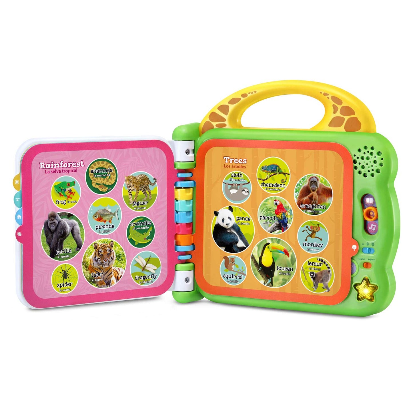LeapFrog bilingual language switch and light-up star button
