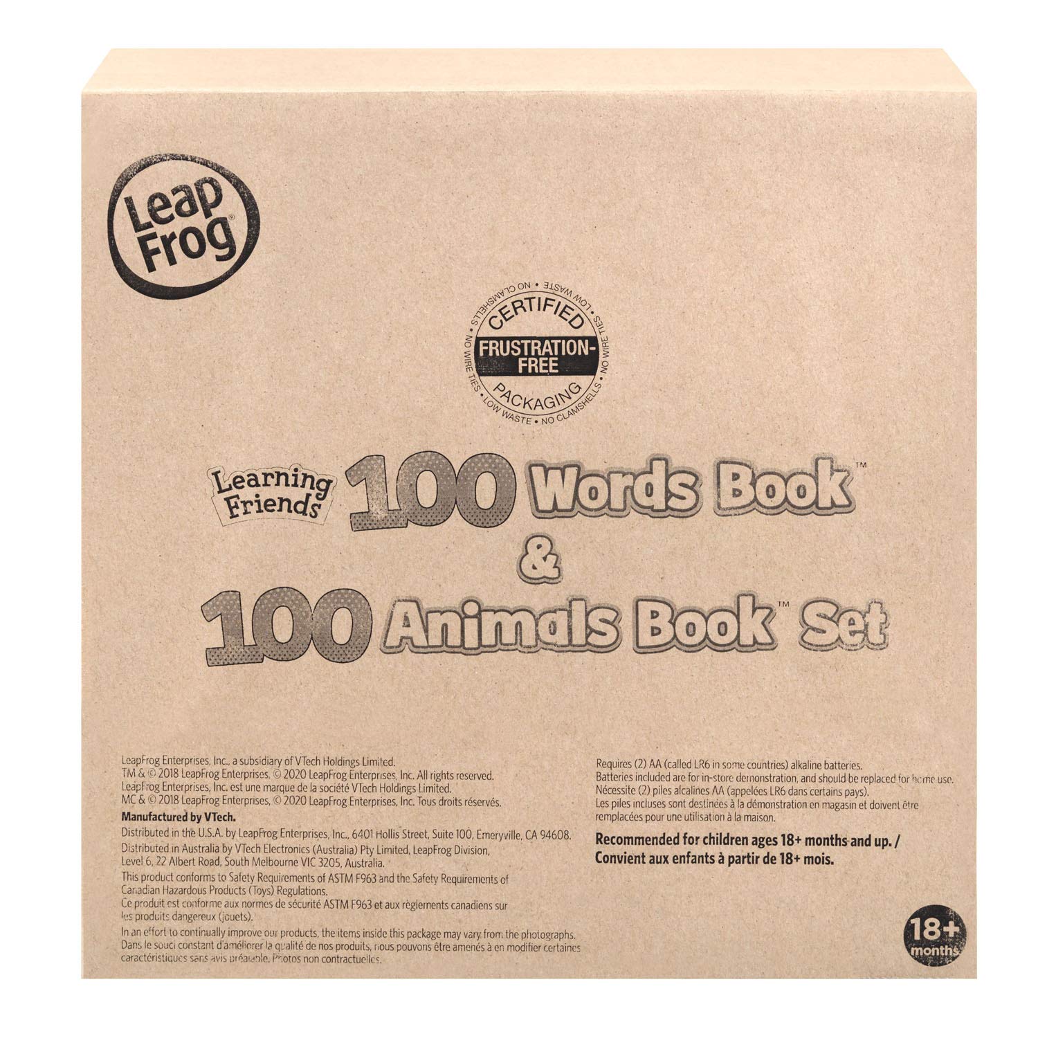 LeapFrog educational book set side view with easy-carry handle