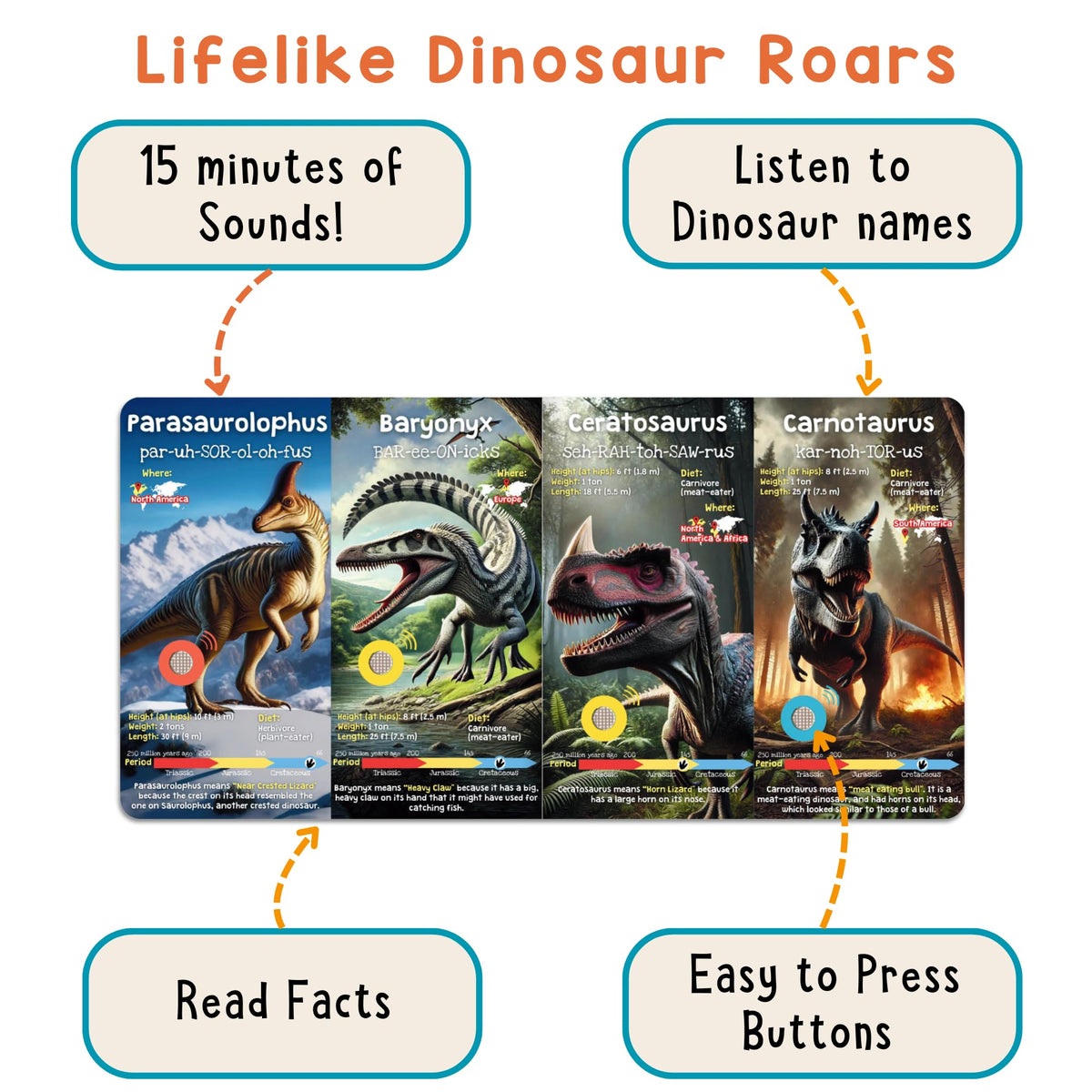 Learning Bugs educational book displaying sea and sky dinosaur illustrations