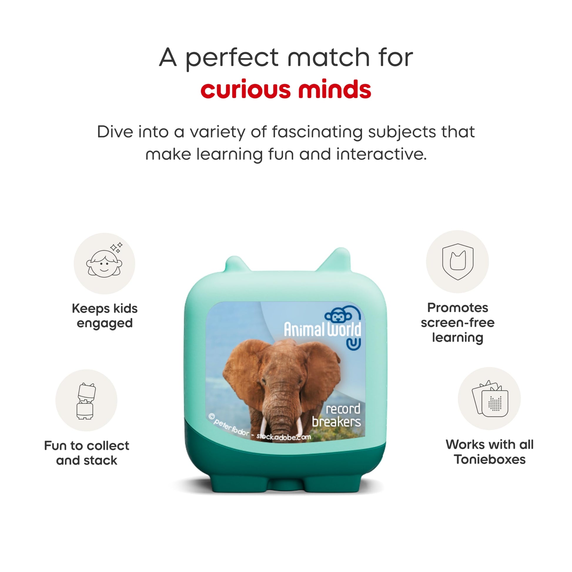 Tonies Animal World audio figurines set packaging