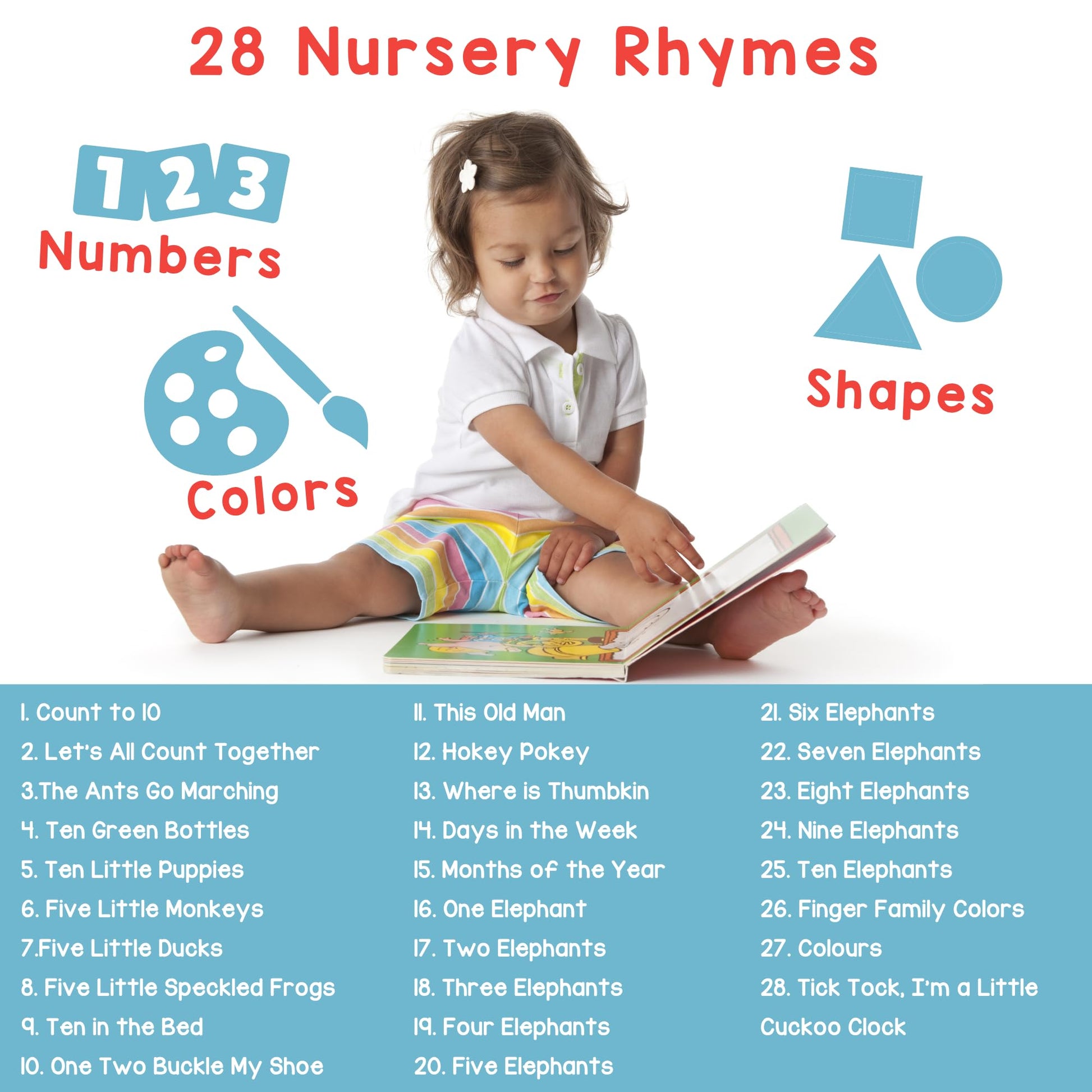 Close up of 28 sound buttons on Learning Bugs educational book