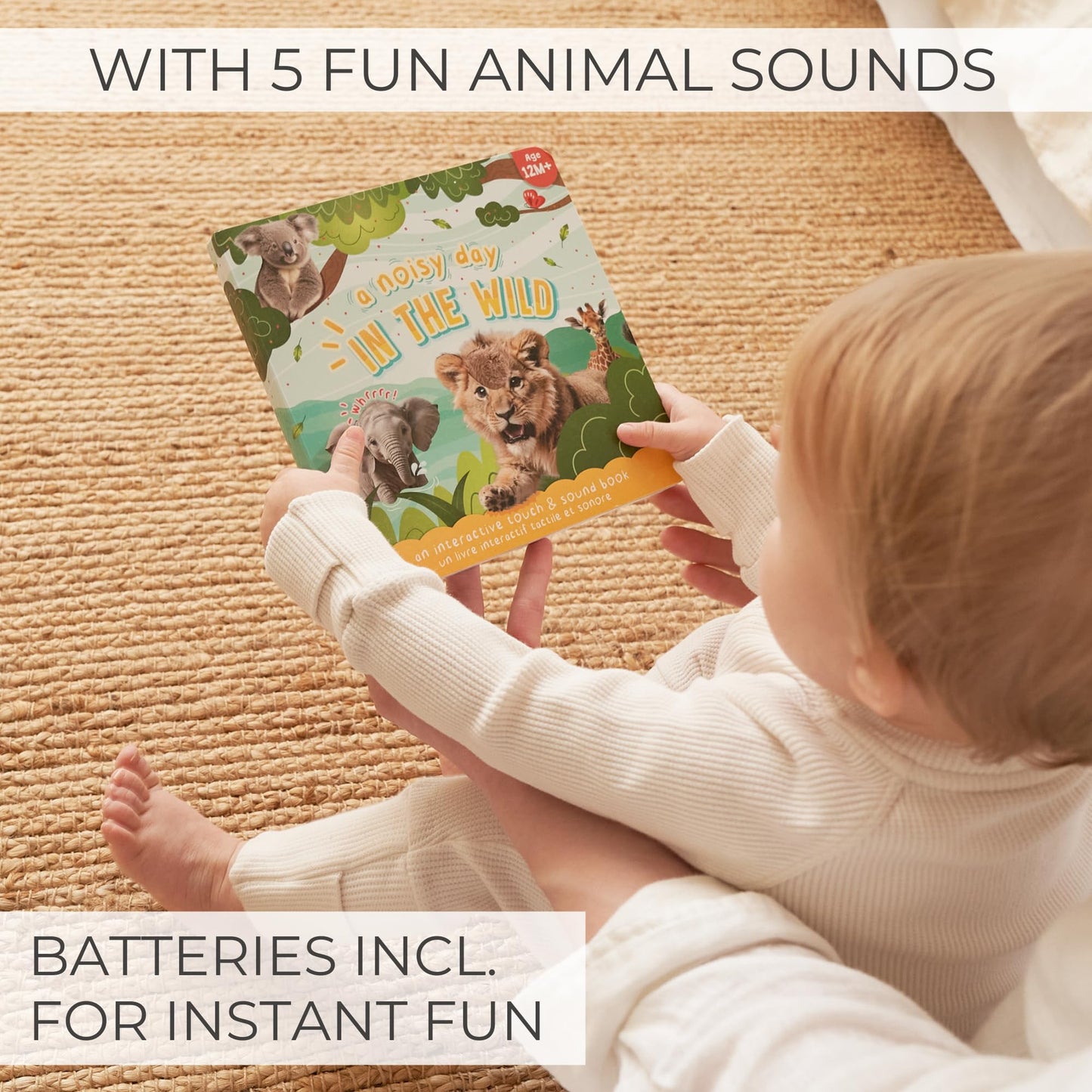Side view of sturdy board book pages for toddlers