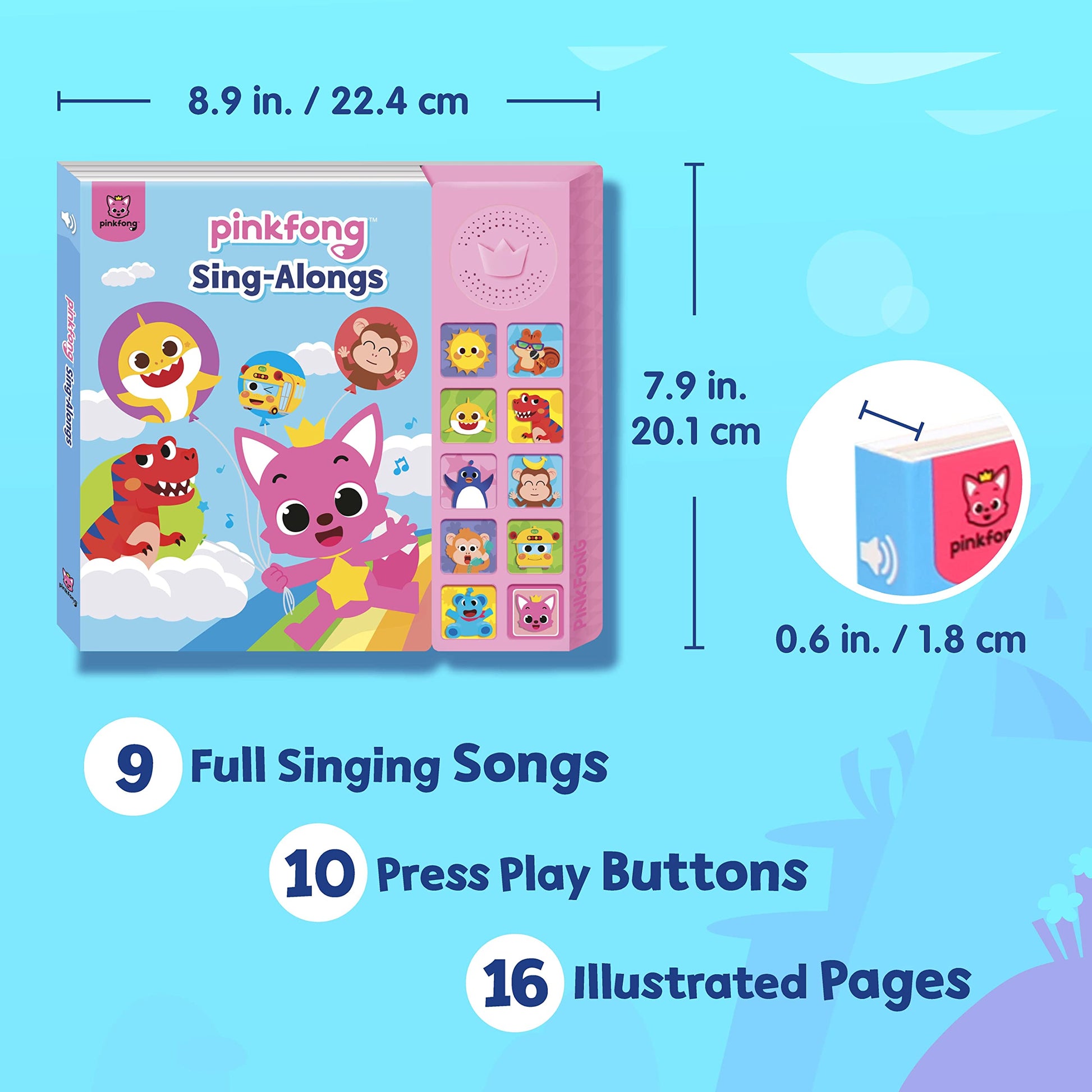 Pinkfong 10 button interactive music panel for toddlers
