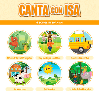 Aprende Peque Mis Canciones Favoritas book interior spread