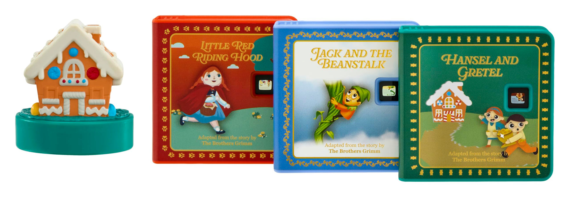 Close up of Little Tikes Story Dream Machine interactive cartridge