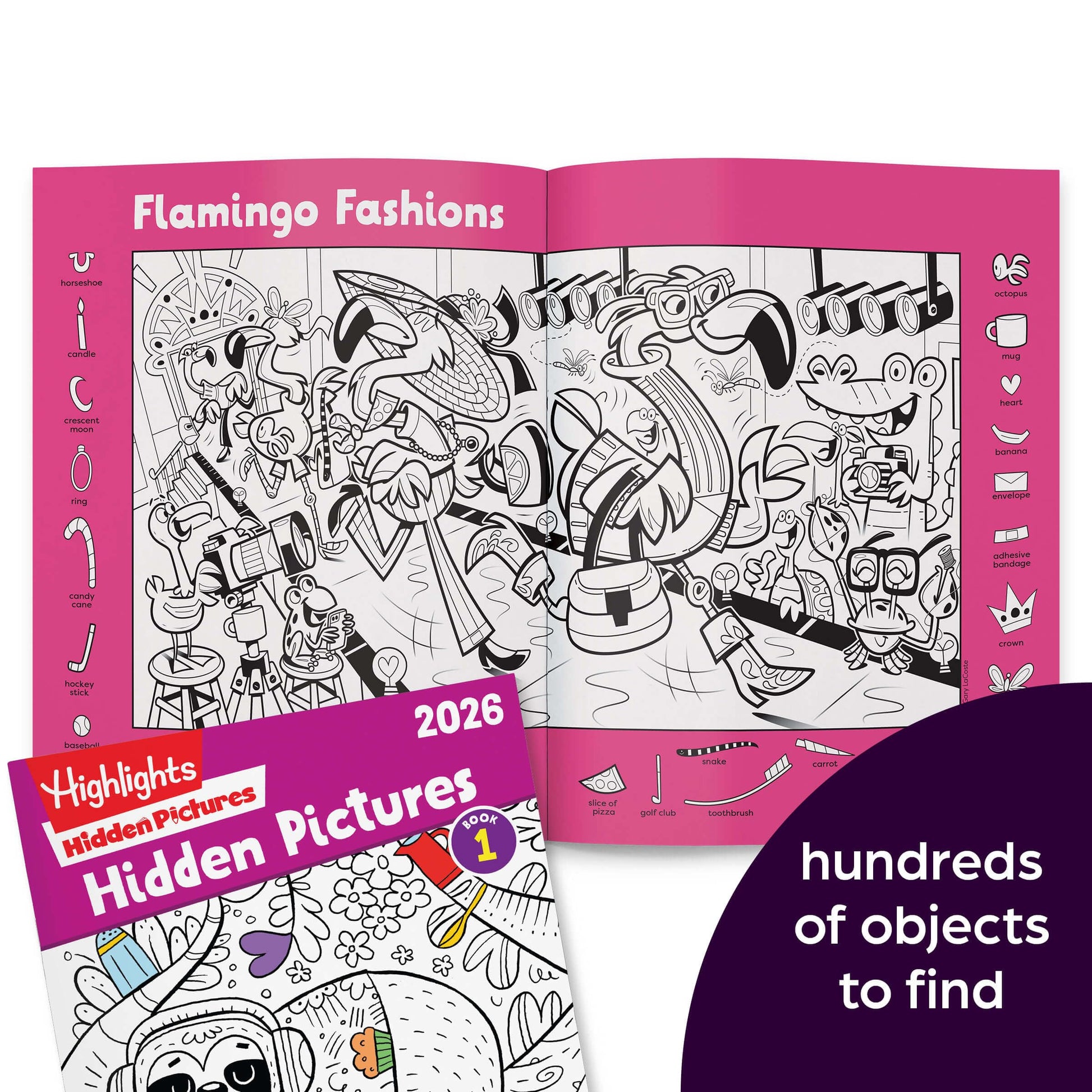 Child using Highlights hidden object puzzle book
