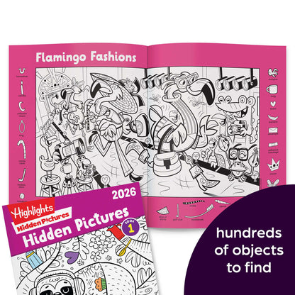 Child using Highlights hidden object puzzle book