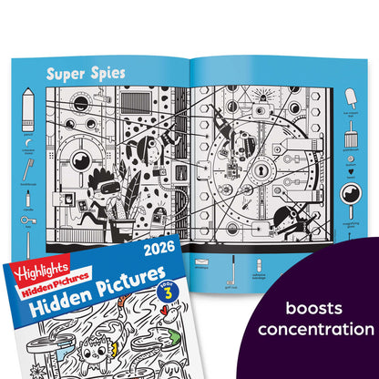 Highlights activity books displayed for travel