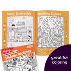 Black and white coloring pages from Highlights book