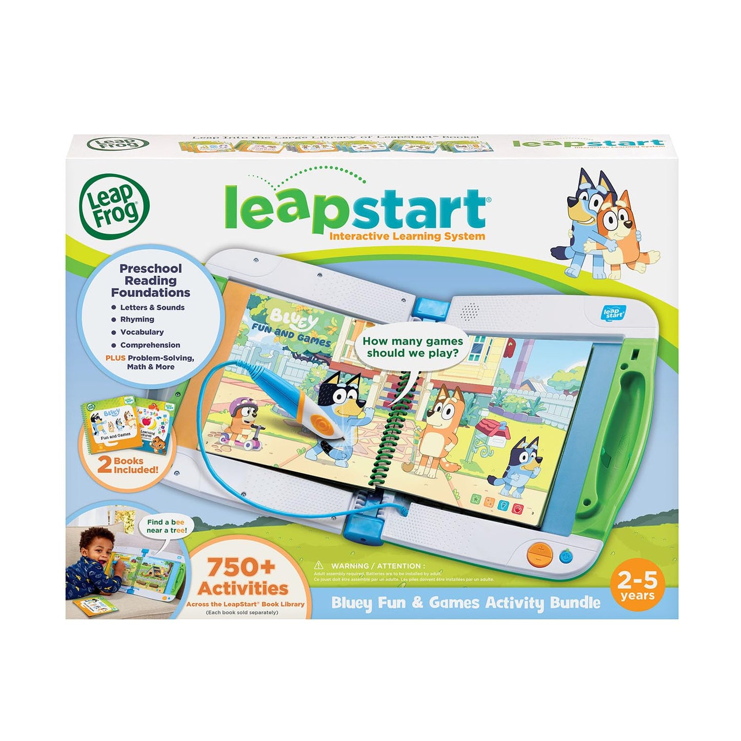 Preschool learning system with activity books and stylus