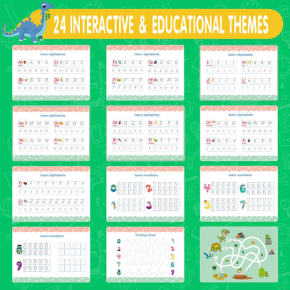 Child engaged in screen-free learning with Montessori activity book