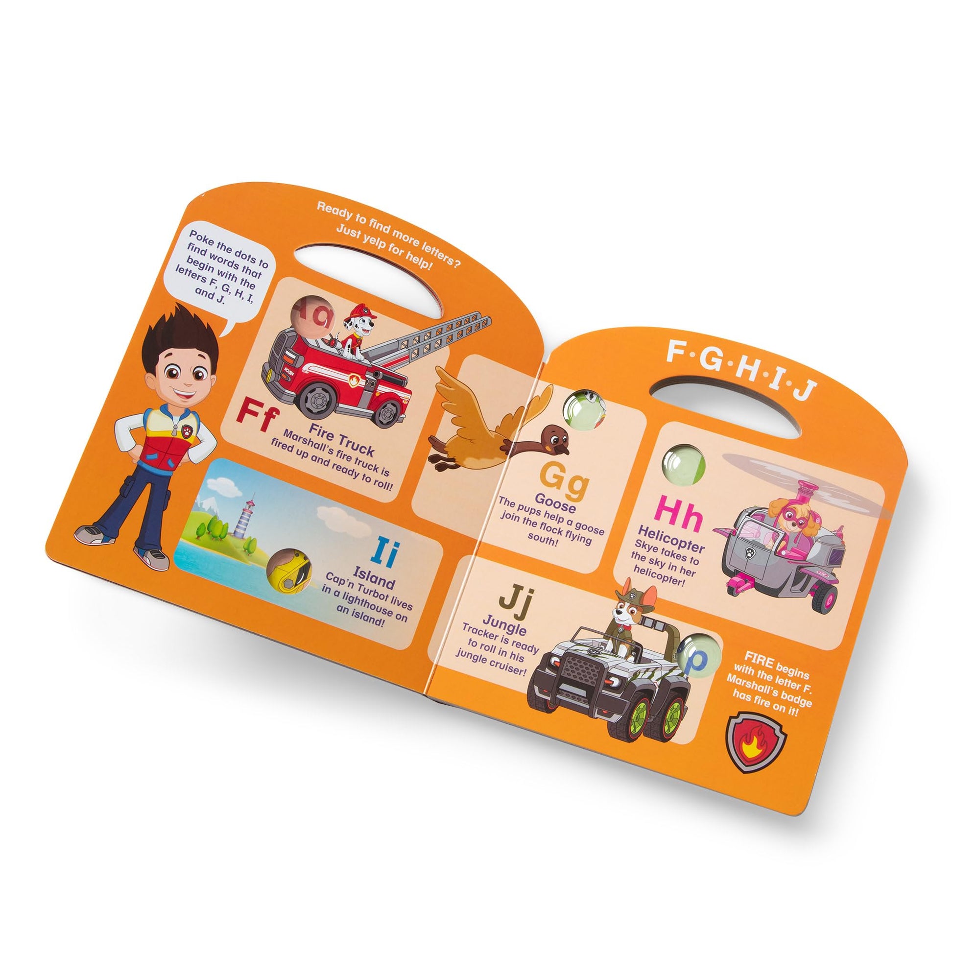 Melissa & Doug brand logo on PAW Patrol children learning book