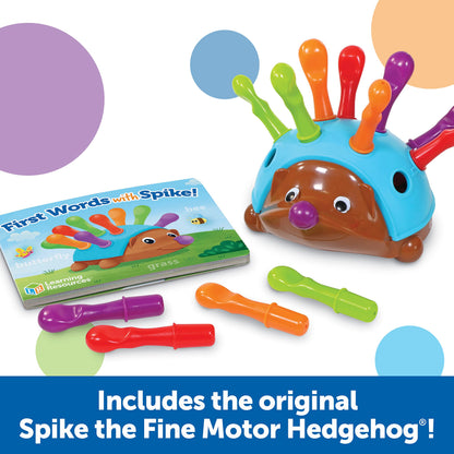 Close up of Learning Resources Hedgehog numbered holes and pegs