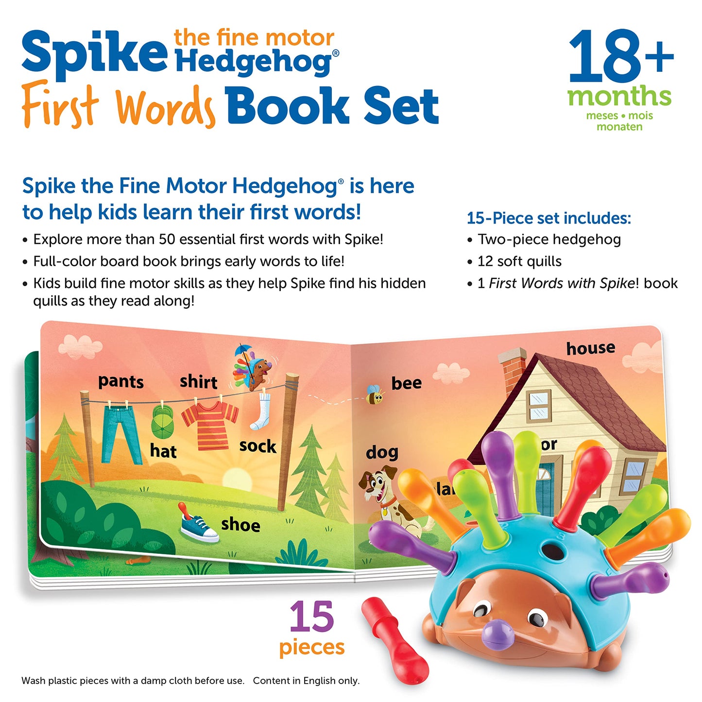 Learning Resources Spike the Fine Motor Hedgehog packaging display