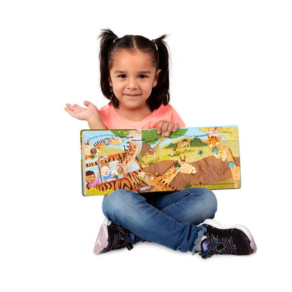 Side view of sturdy board book pages and pop mechanism