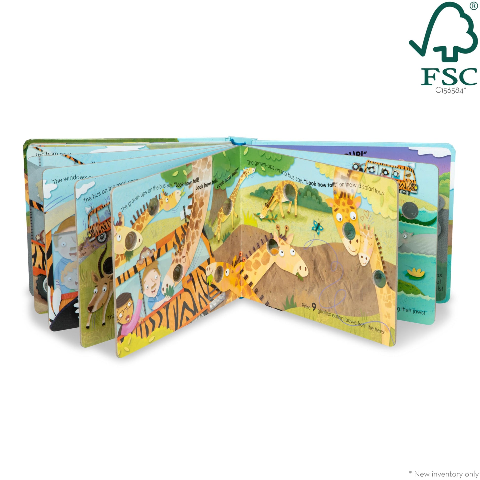 Back cover of Melissa & Doug interactive sensory book