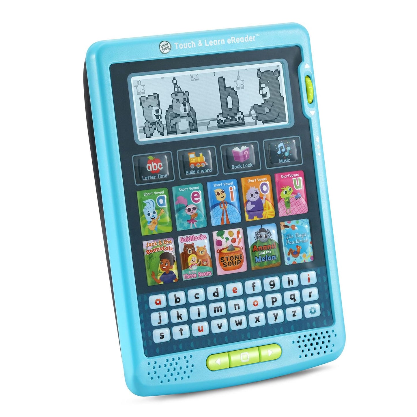 LeapFrog Touch and Learn eReader showing educational story screen