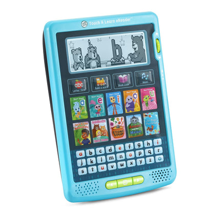 LeapFrog Touch and Learn eReader showing educational story screen