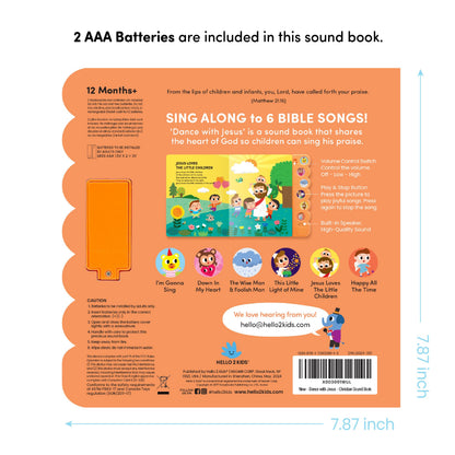 Educational Bible songbook for toddlers and baby gifts
