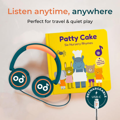 Toddler hands interacting with Cali's Books Patty Cake sound book