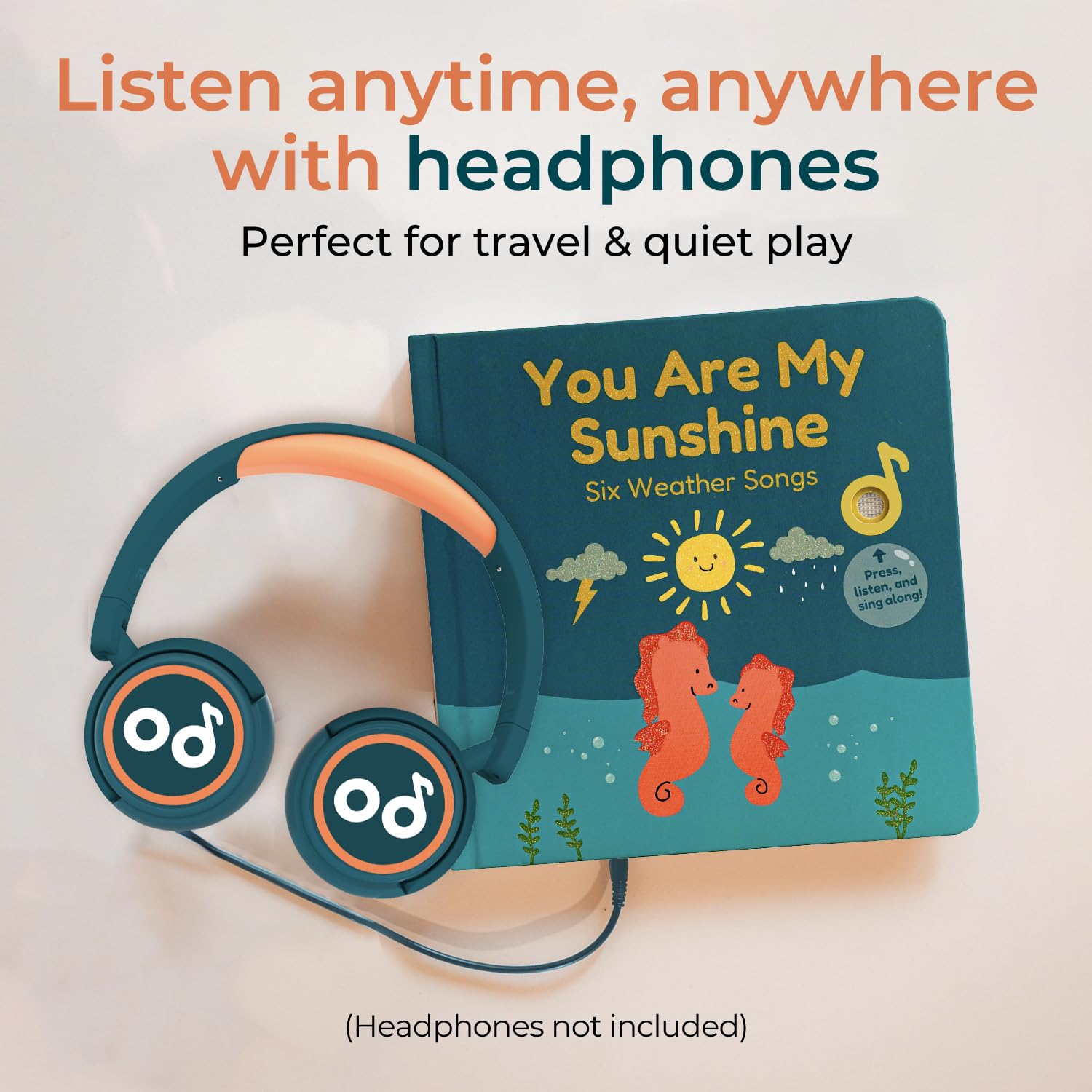 Cali's Books You Are My Sunshine interior page with lyrics and musical button