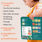 Back view of Cali's Books You Are My Sunshine musical board book