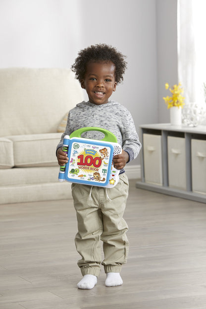 Child interacting with LeapFrog Learning Friends bilingual book