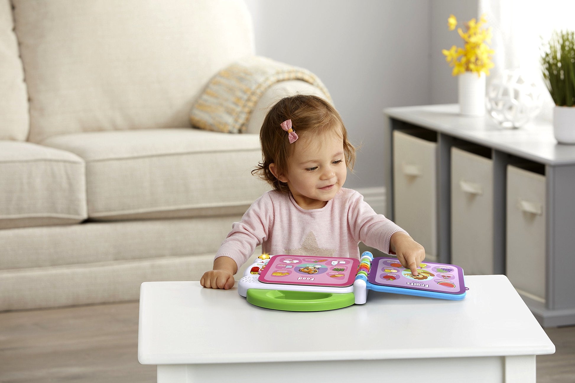 Educational vocabulary categories on LeapFrog 100 words book
