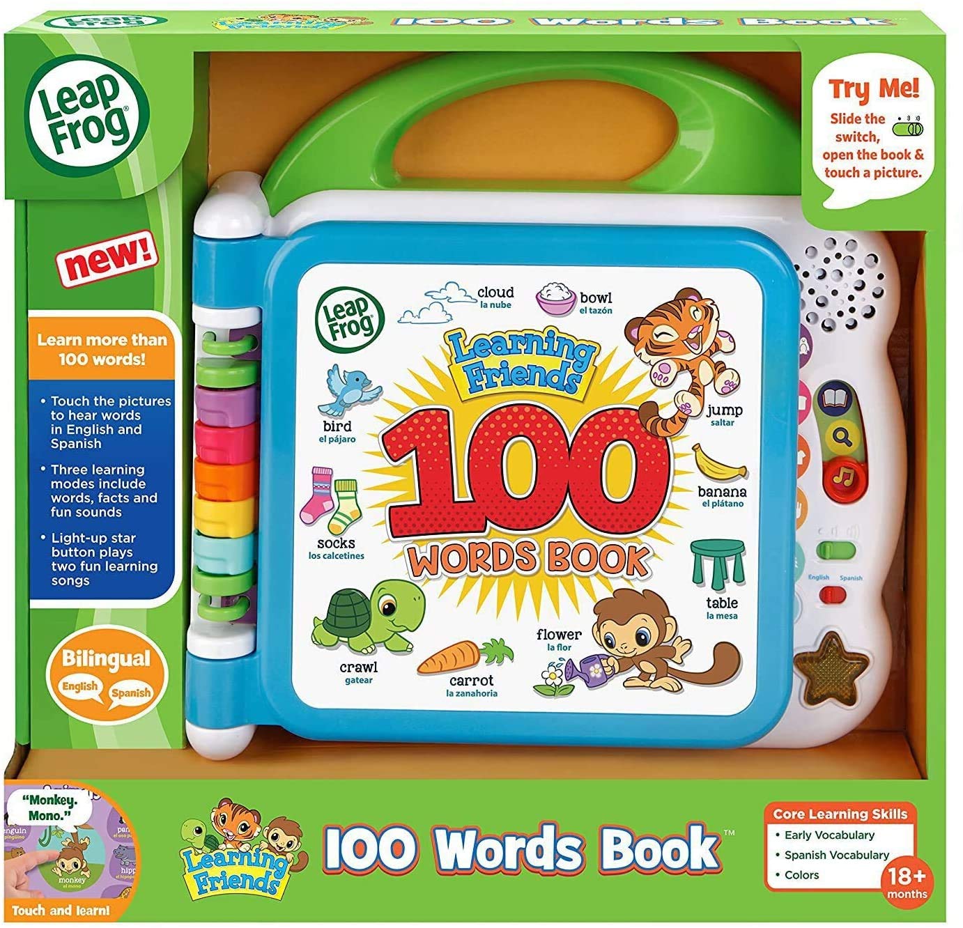 LeapFrog Learning Friends book side profile for battery access