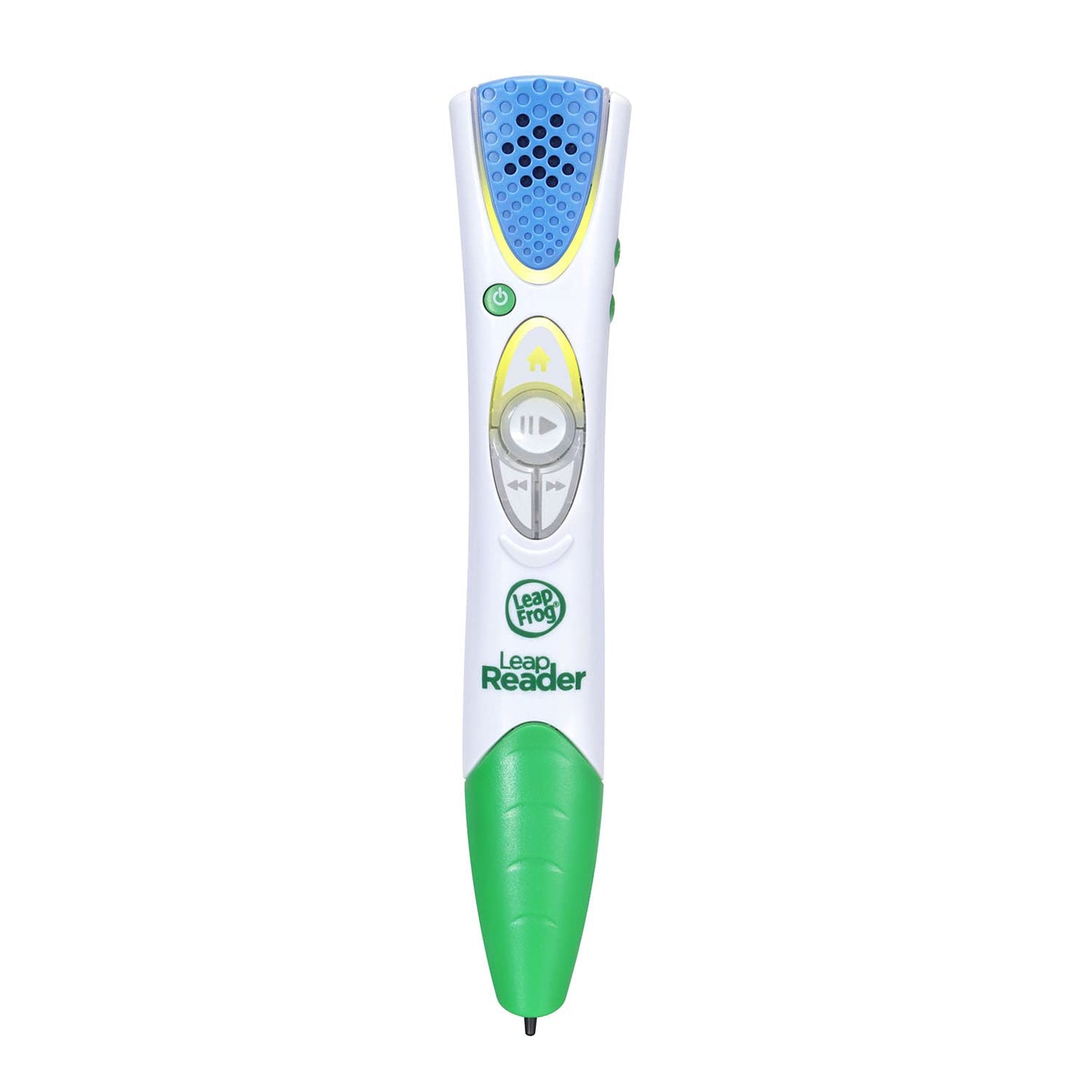 Child using LeapFrog LeapReader pen on an interactive book page