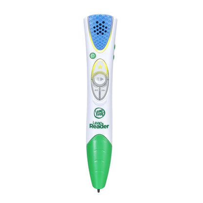 Child using LeapFrog LeapReader pen on an interactive book page