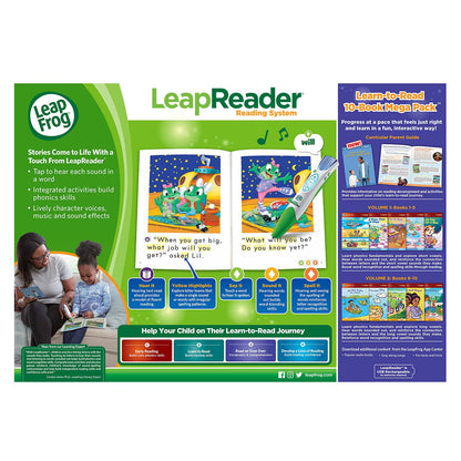 Back of the LeapFrog LeapReader box showing curriculum details