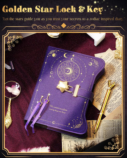 Top angle view of refillable B6 journal for women