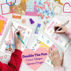 Girls DIY scrapbook and diary set in gift box