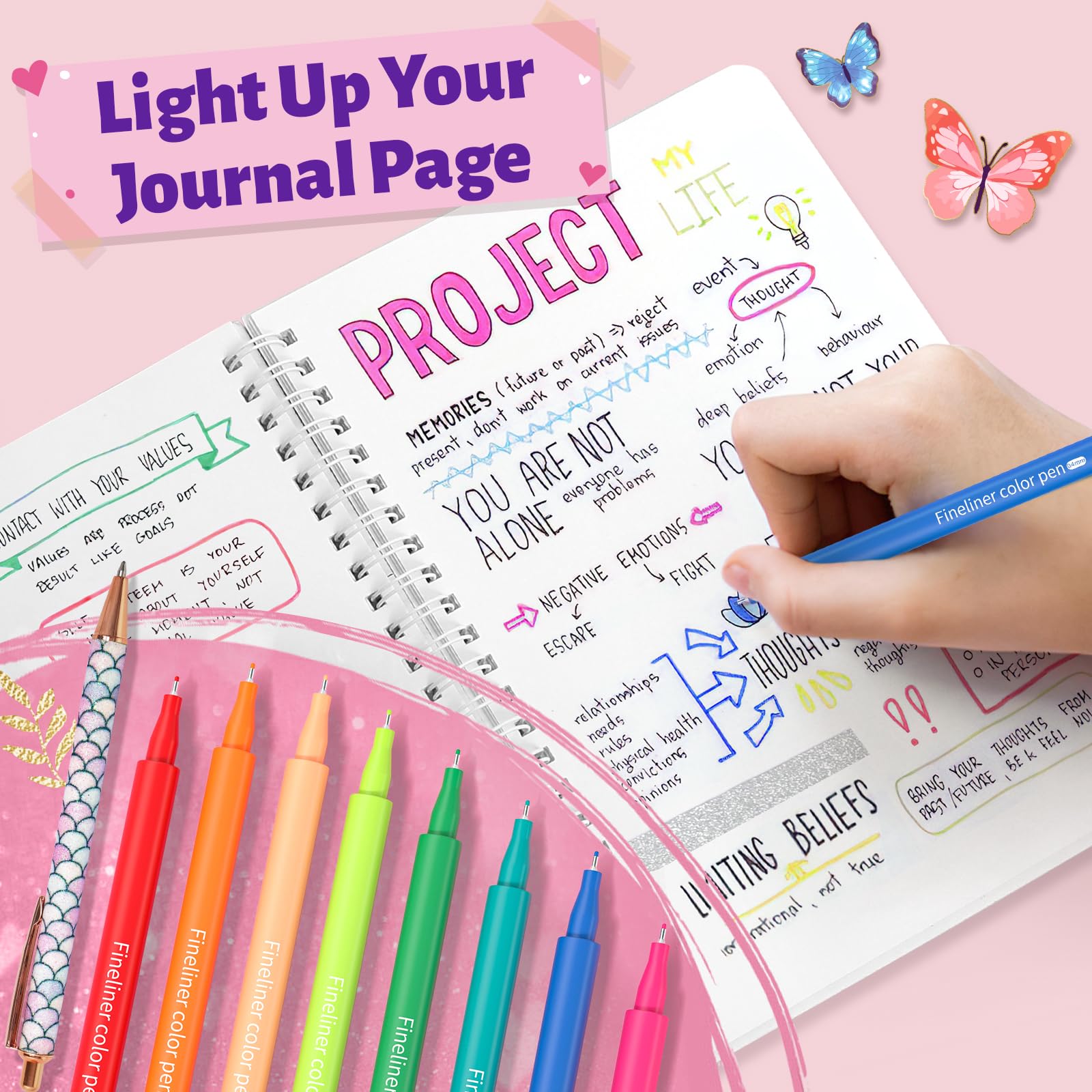 Art and craft journaling accessories for teenagers