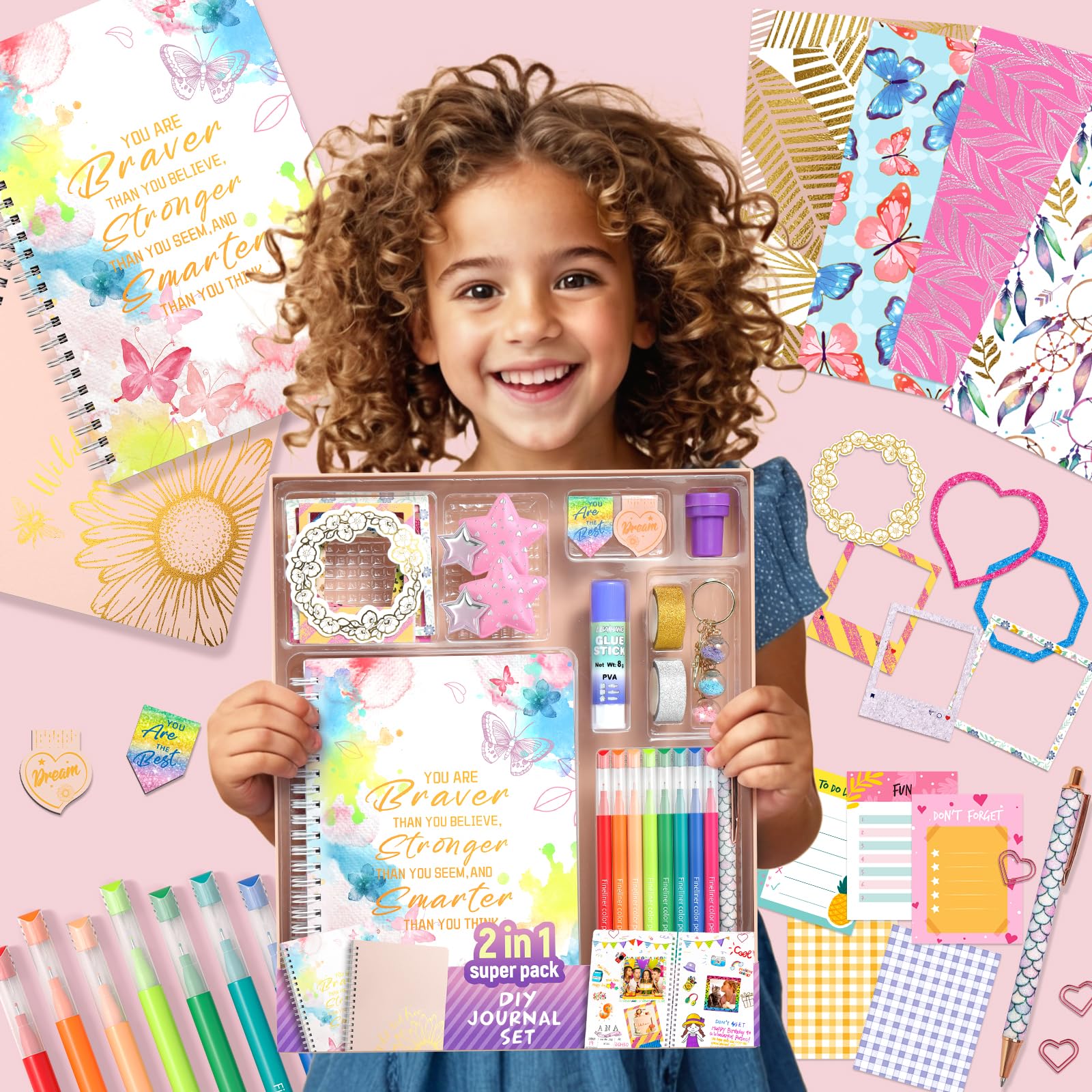 Creative DIY stationery kit for girls ages 8-14