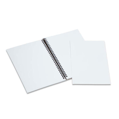 Melissa and Doug art pad showing blank white pages