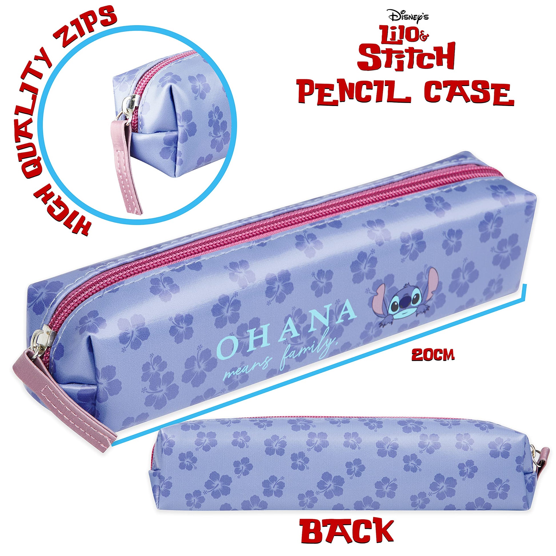 Stitch stationery set layout for office desk organization.