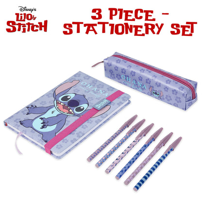 Disney Stitch stationery set gift packaging display.