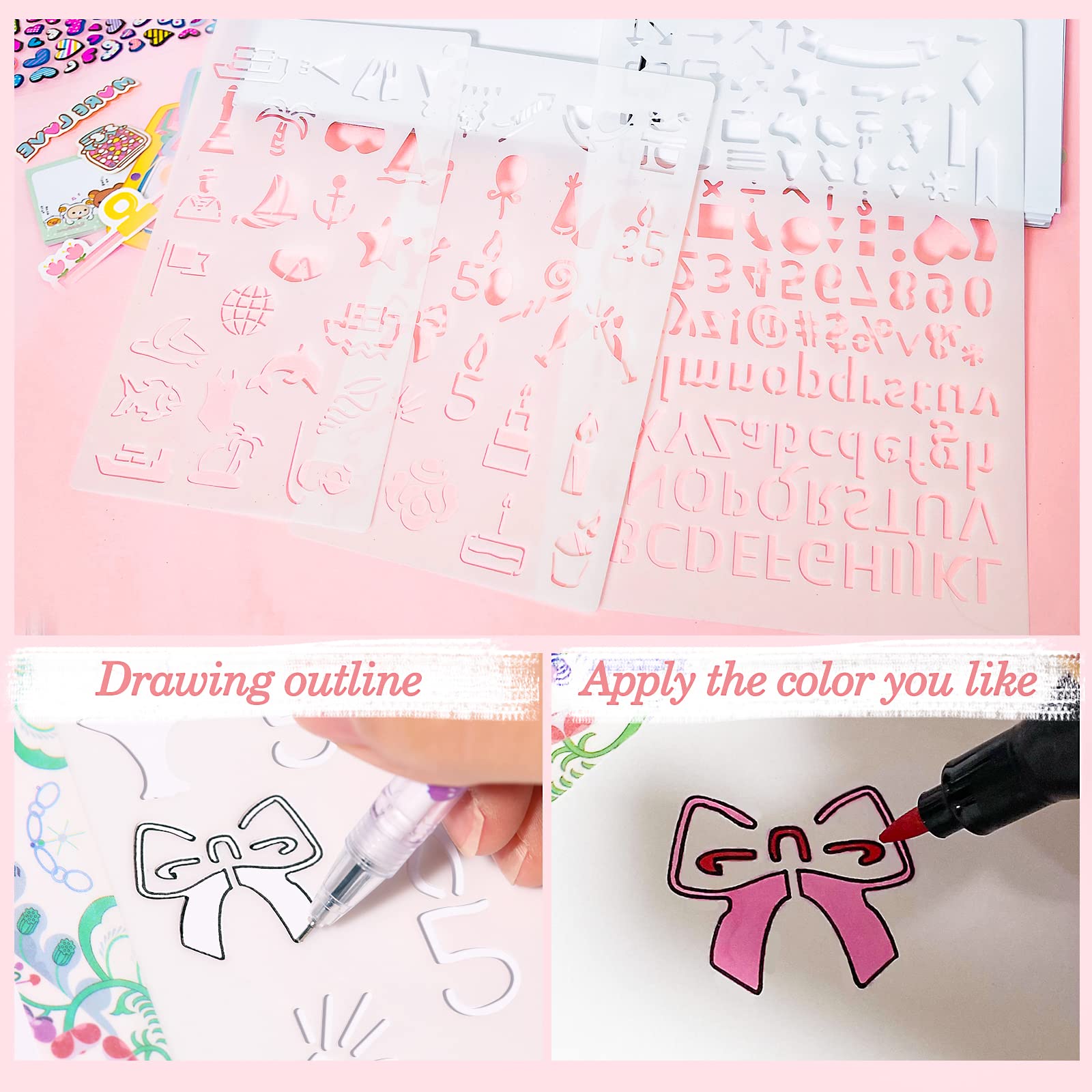 Creative layout showing Arulis journal with photo frames