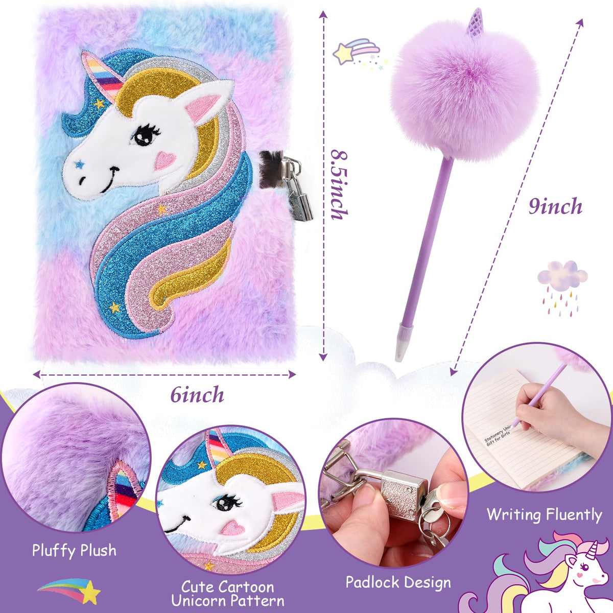 Stainless steel unicorn themed water bottle for children